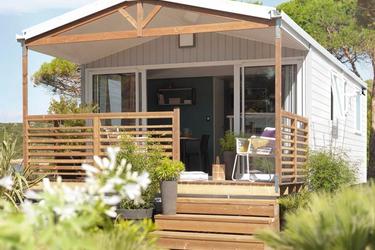 4-Personen Mobilheim Panorama CONFORT Climatisé Vue Plan dEau
