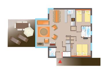 6-persoons bungalow VIP Pagode BF230