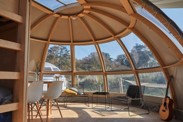 4-person mobile home/caravan Riverdome met privé sanitair