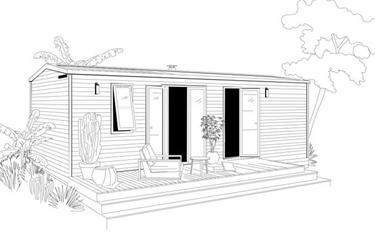6-persoons Stacaravan Comfort 3 bedrooms (caution mezzanine bed max 75kg)