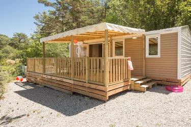 6-Personen Mobilheim Comfortable luxury area - Jacuzzi - Air conditioning - TV (max 4 adults)