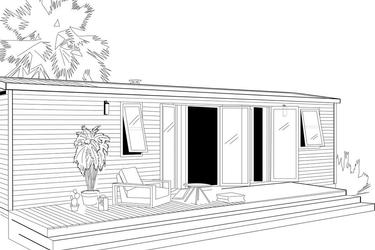 6-persoons Stacaravan Privilege 3 bedrooms (note mezzanine bed max 75kg)
