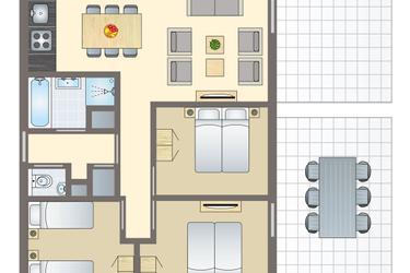 6-la personne appartement 6CA
