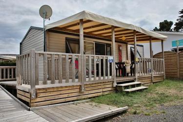 5-persoons bungalow Mobil Home Bleu Lagon Duo Authentique PMR 3 Pièces 5 Personnes + TV