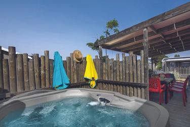 4-persoons Stacaravan Duo Premium - Jacuzzi + Air Conditioning + TV