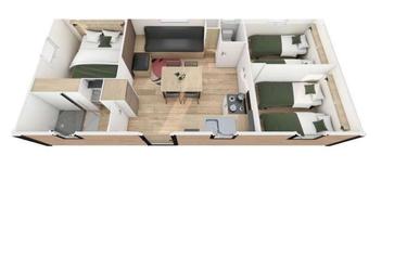 6-persoons Stacaravan Nest - 3bed 6 pers. air-conditioned