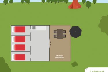 4-persoons tent Lodgetent