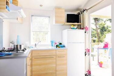 6-persoons bungalow Mobil Home Le Cap Océan Trio Authentique 4 Pièces 6 Personnes