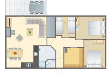 6-person cottage 6CE