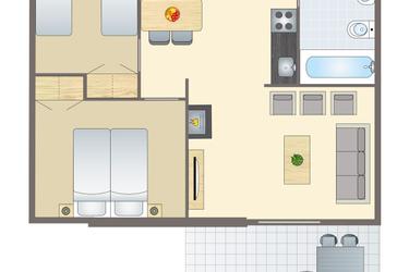 4-persoons bungalow 4B1