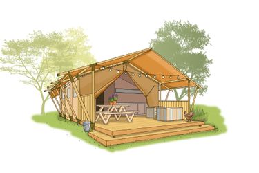 4-persoons safaritent Avonturentent