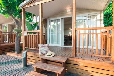 4-Personen Mobilheim Premium Loggia 33m² - Air conditioning - TV
