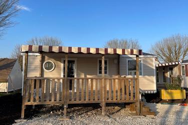 6-Personen Mobilheim 32m2 - 3 bedrooms - AIR CONDITIONING - covered terrace 12m2