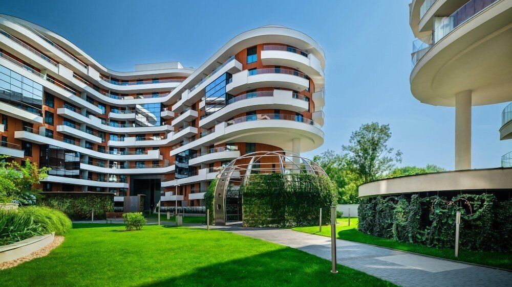 Wislane Tarasy Glass-House Apartments.