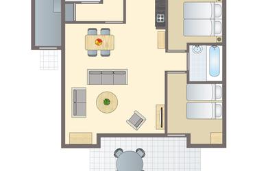 4-la personne bungalow 4C1