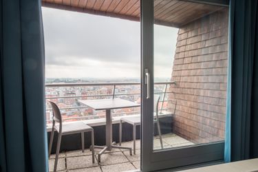 2-Personen Ferienwohnung Suite Cityview Balkon