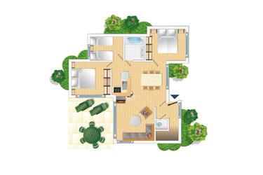 6-persoons bungalow Premium (Rolstoeltoegankelijk) BF256