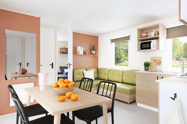 6-persoons bungalow Mobil Home 4 Pièces 6 Personnes + TV