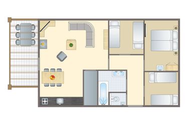 6-Personen Ferienhaus 6CE1