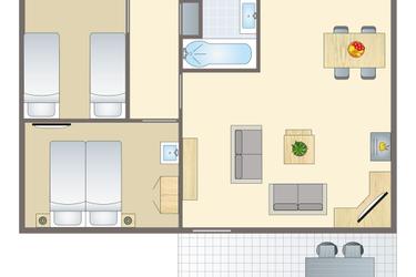 4-persoons bungalow 4CE1