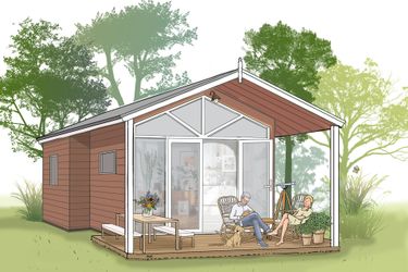 4-persoons stacaravan/chalet Biesboschalet