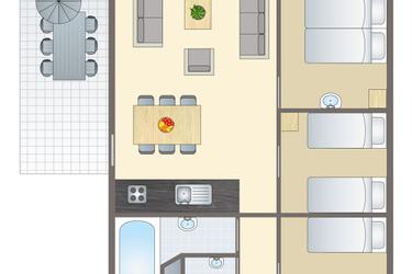 6-persoons bungalow 6C