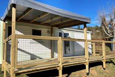 4-persoons Stacaravan CLASSIC COVERED TERRACE 27M². (max 4 adults)