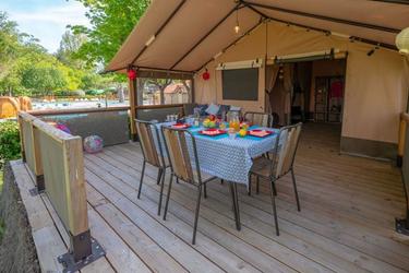 5-persoons Safaritent 2-bedroom lodge (without sanitary facilities) (max 4 adults)