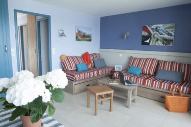 6-Personen Ferienwohnung - 1 bedroom + 1 sleeping alcove - Terrace or balcony - Sea view