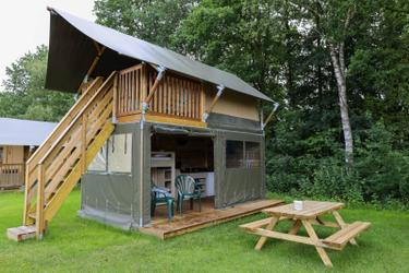 4-Personen Hütte Safari XS met privé sanitair