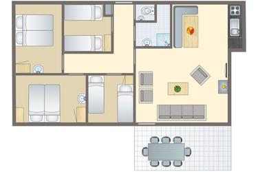 8-personne(s) bungalow 8C