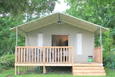 6-persoons tent Modern Lodge with sanitary facilities