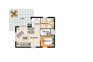 4-persoons bungalow Den