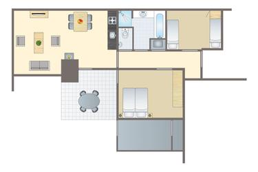 4-la personne bungalow 4C