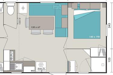 6-persoons Stacaravan 3 bedrooms