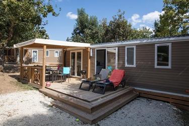 6-Personen Mobilheim COMFORT AREA, 34 m² with air conditioning