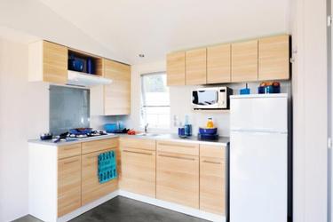 6-persoons bungalow Mobil Home Bleu Lagon Trio Authentique 4 Pièces 6 Personnes