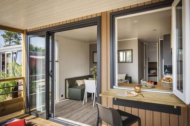 4-Personen Mobilheim Premium Loggia - Air conditioning - TV (max 4 adults)