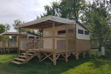 4-Personen Bungalowzelt Lodge Le Carrélys 27m² 2 Bedrooms 2019 - without private bathroom