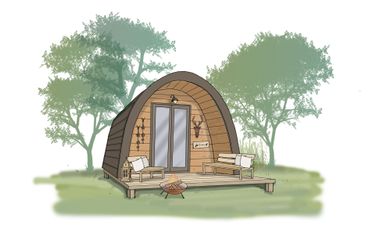 2-persoons stacaravan/chalet Polderlodge