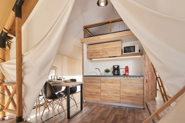 4-Personen Möbliertes Zelt Lodge de Montagne Petite